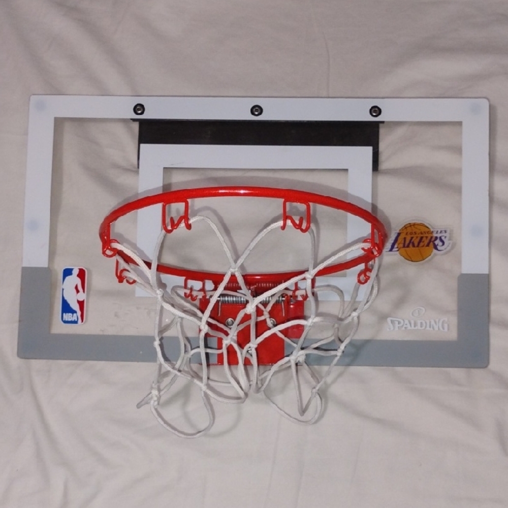 Spalding Red and White Mini Basketball Hoop